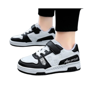 colored children's sports shoes with Velcro strap, designed for girls, featuring wear-resistant materials and a comfortable fit for casual walking, running, and outdoor activities