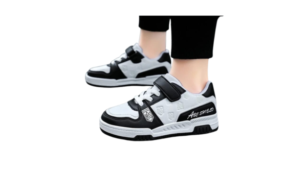 colored children's sports shoes with Velcro strap, designed for girls, featuring wear-resistant materials and a comfortable fit for casual walking, running, and outdoor activities