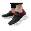 Fashion Trendy Kids Sneakers in vibrant black, blue, and pink colors, designed for both boys and girls. Features a lightweight, breathable design with cushioned insoles and sturdy soles for active play and casual wear."