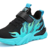 BlazeStride Kids' Tennis Shoes with flame design, featuring a durable and comfortable fit for running and outdoor activities."