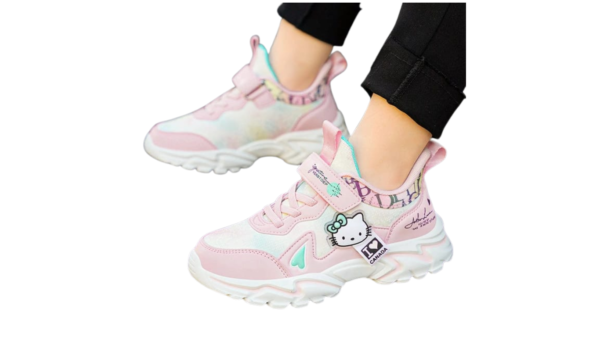 Kitty Lite Sneakers for girls in a stylish Hello Kitty design, featuring lightweight construction, breathable materials, and durable non-slip soles.