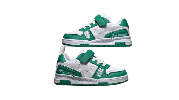 colored children's sports shoes with Velcro strap, designed for girls, featuring wear-resistant materials and a comfortable fit for casual walking, running, and outdoor activities