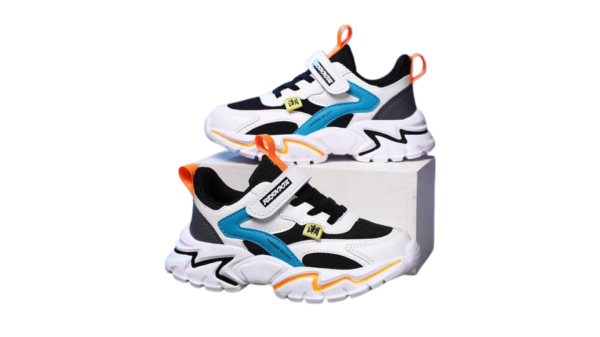 Thunderbolt Kids Sneakers: Colorful and sporty sneakers for kids with a vibrant design, cushioned sole, and durable construction.