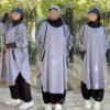A modest sporty jilbab featuring a relaxed, flowy silhouette with a hood, thumbhole cuffs, and side pockets. Styled for comfort, flexibility, and full coverage in active or casual settings.