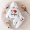 I❤️ Papa Premium soft cotton “I ❤️ Papa” baby outfit for boys and girls.