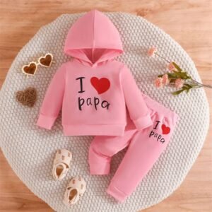 I ❤️ Papa Premium soft cotton “I ❤️ Papa” baby outfit for boys and girls.