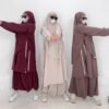 A modest sporty jilbab featuring a flowy hooded design with long sleeves, full coverage, and easy movement. Designed for active, confident women seeking comfort and modest elegance.