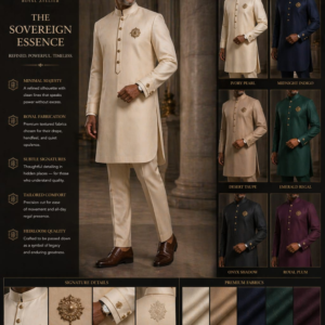 Luxury men’s kaftan set