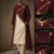 Deep Burgundy + Cream Inner Tunic